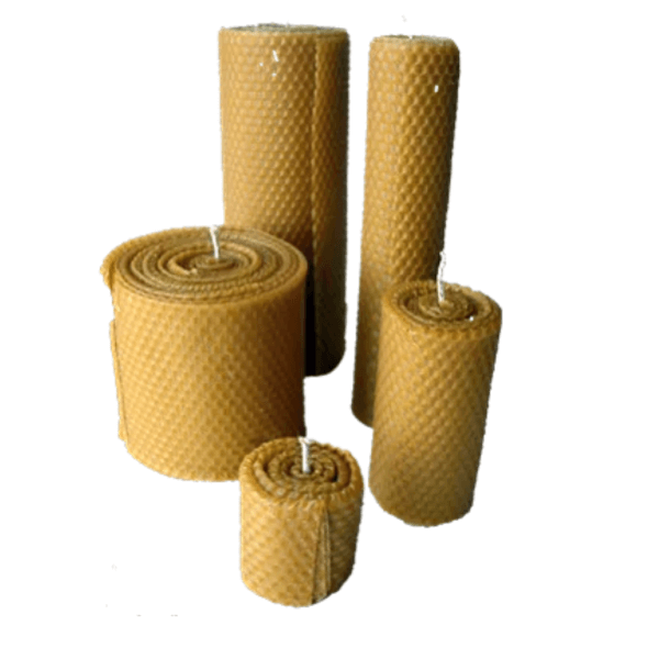 Ecological and Biodegradable Candles in Beeswax